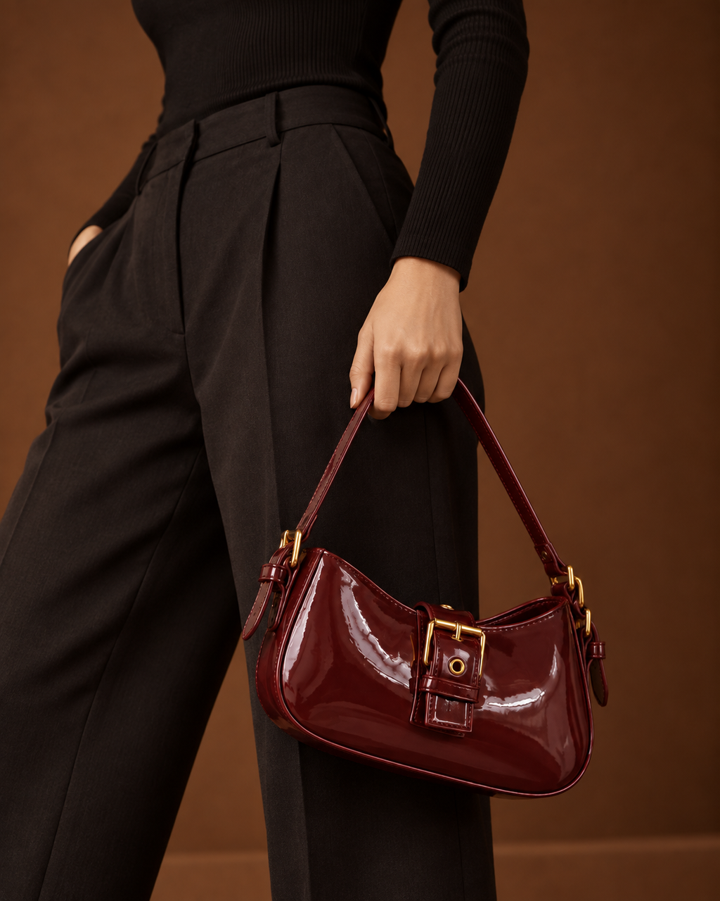 Julia Wine Red Shoulder Bag