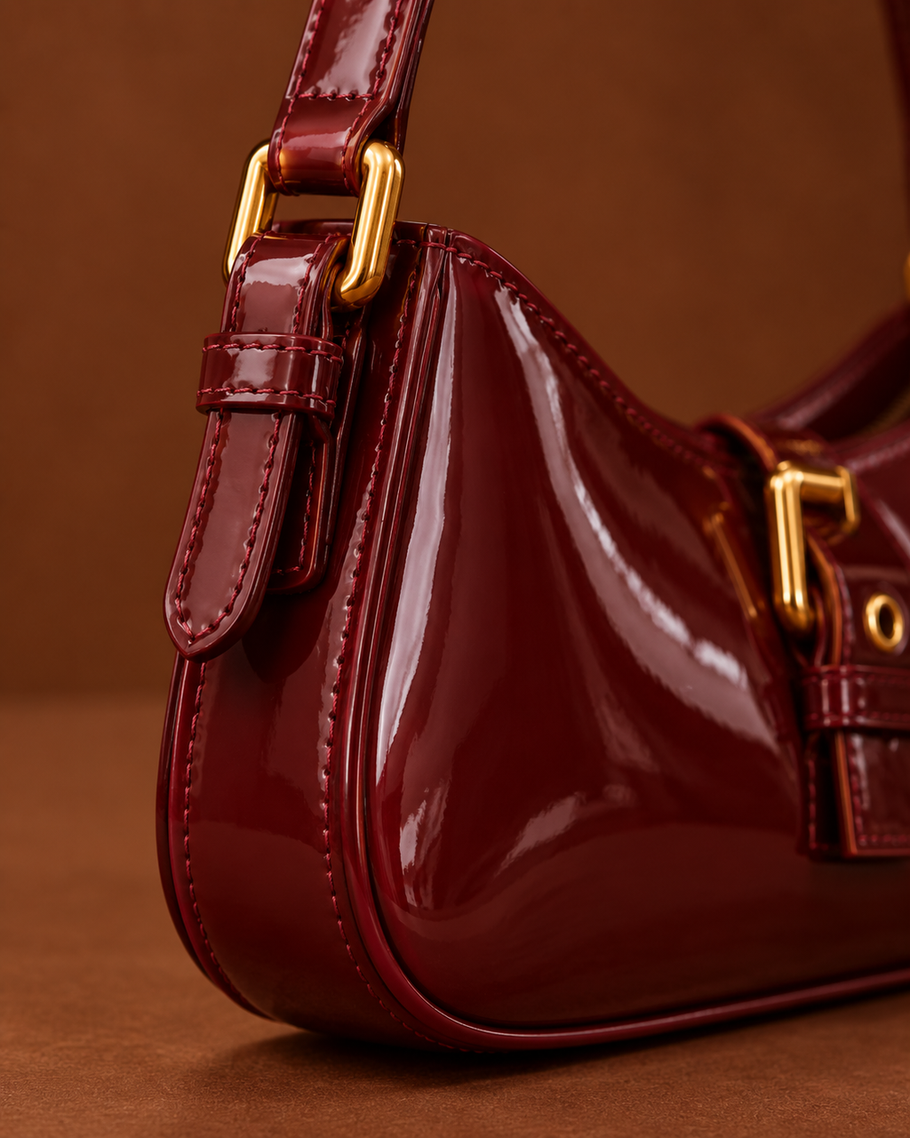Julia Wine Red Shoulder Bag