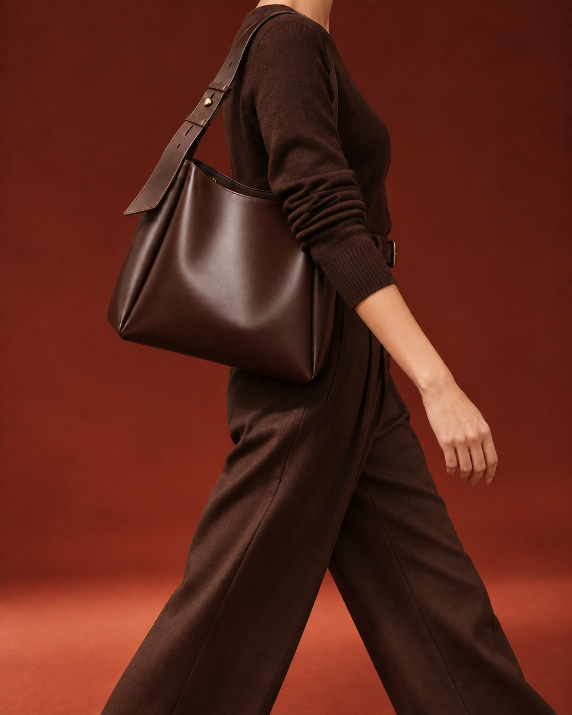 Maya Vegan Leather Shoulder Bag