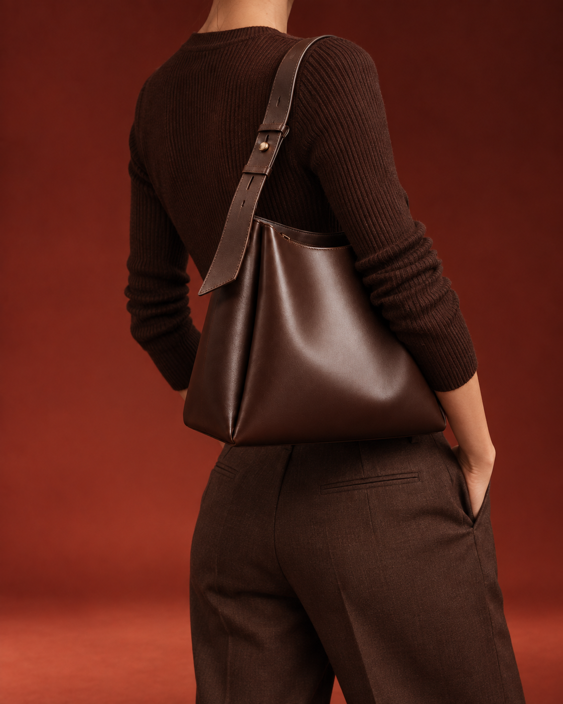 Maya Vegan Leather Shoulder Bag